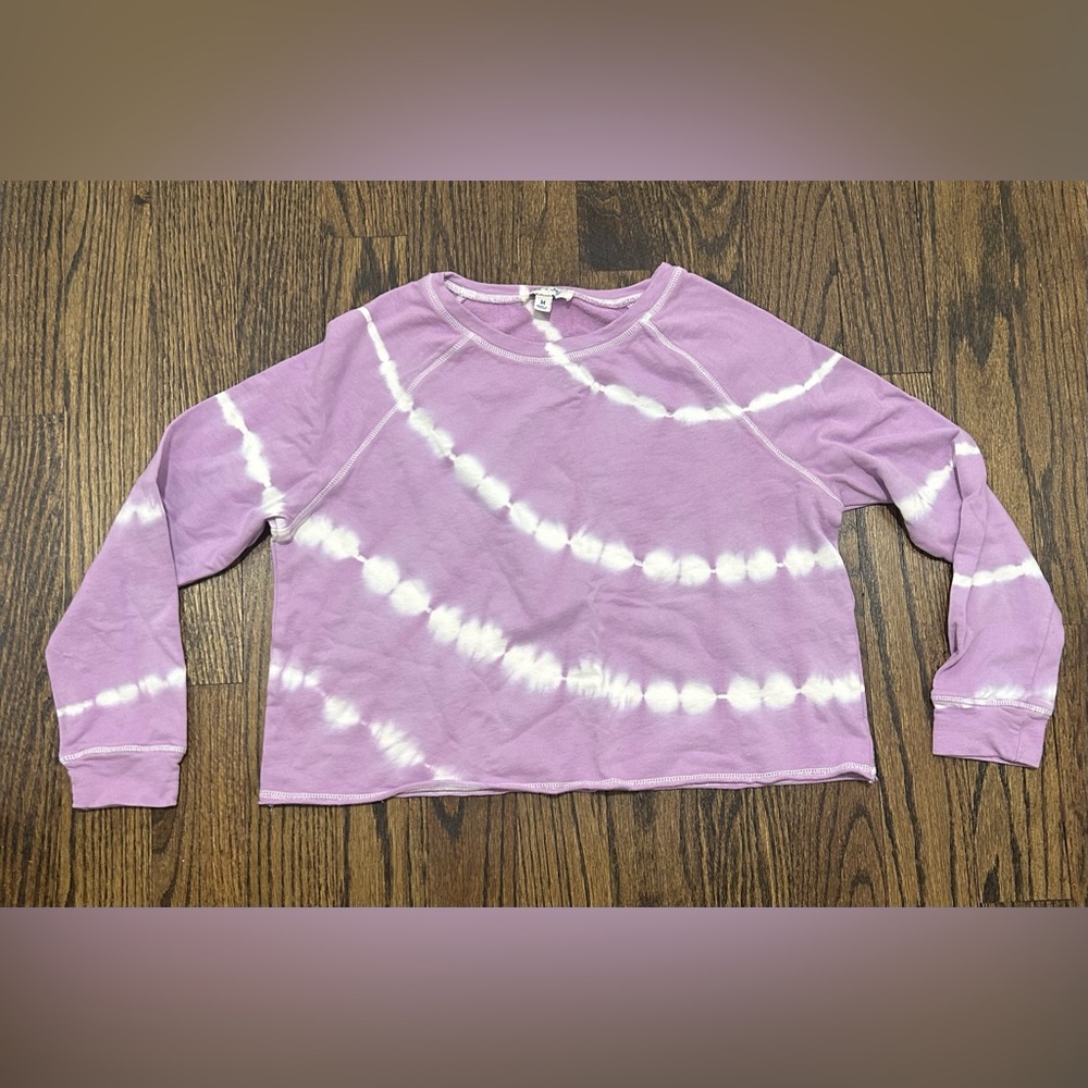 Purple tie dye long sleeve